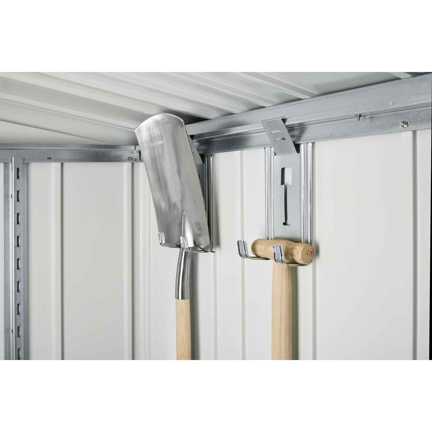 Biohort Gerätehaus Europa Gr. 6 silber-metallic 3000x2440x2030 mm