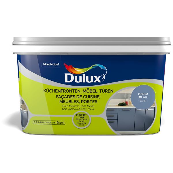 Dulux Fresh Up Küchen-, Möbel- und Türenfarbe Satin Denim Blue 2l