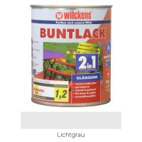 Wilckens Buntlack 2in1 glänzend RAL 7035 Lichtgrau 0,75l