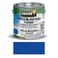 Saicos Haus & Gartenfarbe auf Naturöl-Basis Azurblau 2,5l