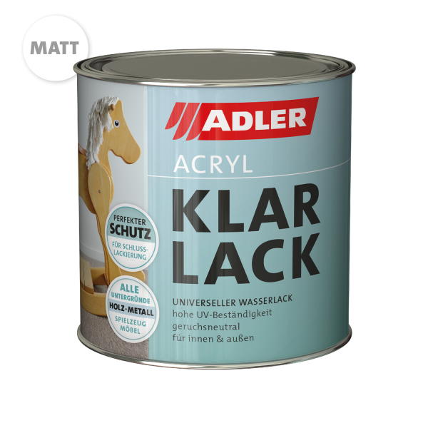 ADLER Acryl-Klarlack Matt 0,75l