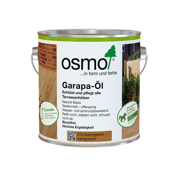 Osmo Terrassen-Öl 013 Garapa-Öl Naturgetönt | 2,5l
