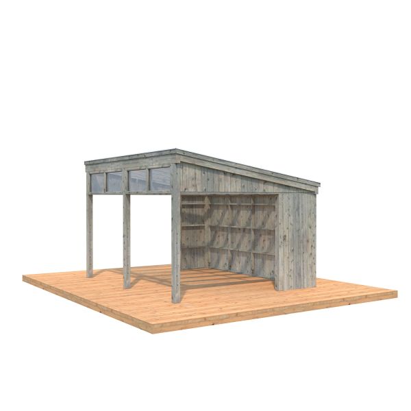 Palmako Pavillon Nova 13,0 m² Kit grau