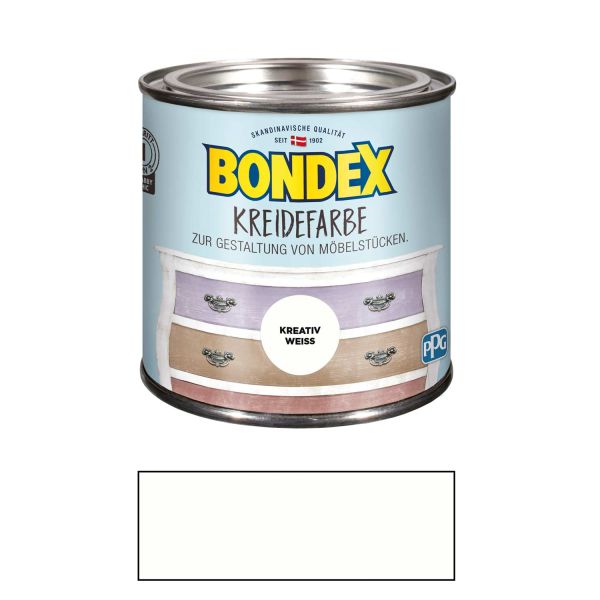 Bondex Kreidefarbe Kreativ Weiss 0,50 l Kreativ Weiss für den Innenbereich