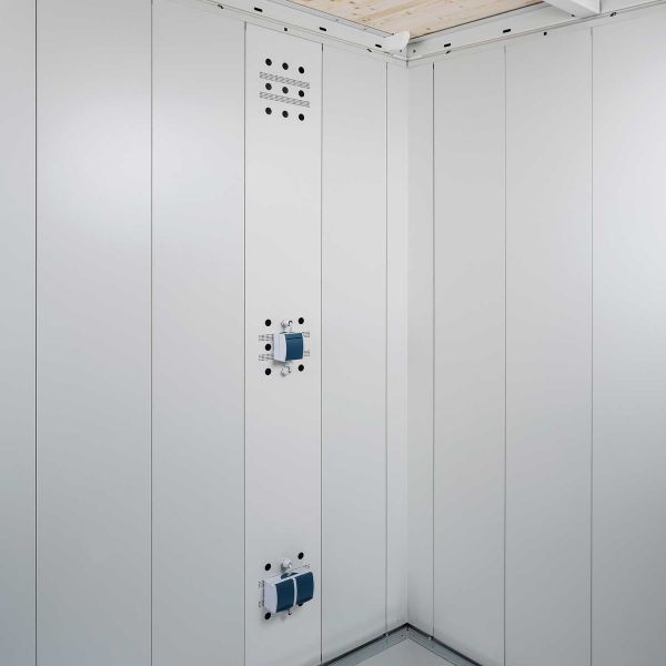 Biohort Elektro-Montagepaneel Gerätehaus Neo grauweiß