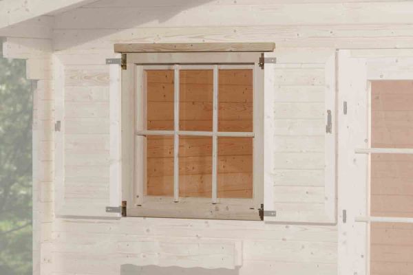 Weka Einzelfenster für Gartenhaus | 45 mm | 91x91 cm