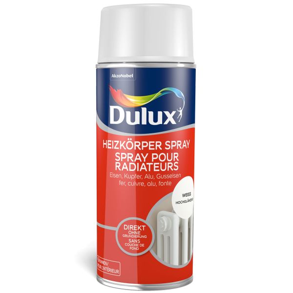 Dulux Fresh Up Heizkörperfarbe Spray Hochglänzend Weiß 400ml