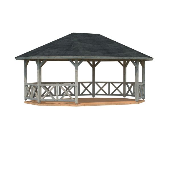 Palmako Pavillon Betty 25,0 m² grau