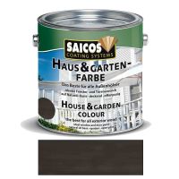 Saicos Haus & Gartenfarbe auf Naturöl-Basis Graphit 2,5l