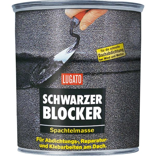 LUGATO Schwarzer Blocker Spachtelmasse 1 kg