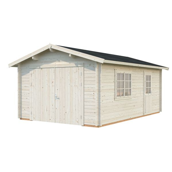 Palmako Garage Roger 19,0 m² mit Holztor natur
