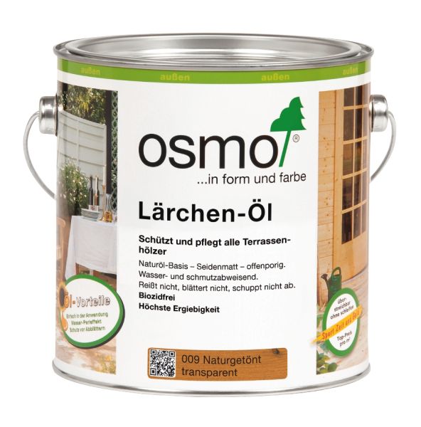 Osmo Lärchen-Öl 009, 2,5l, Holzanstrich für alles Holz im Außenbereich