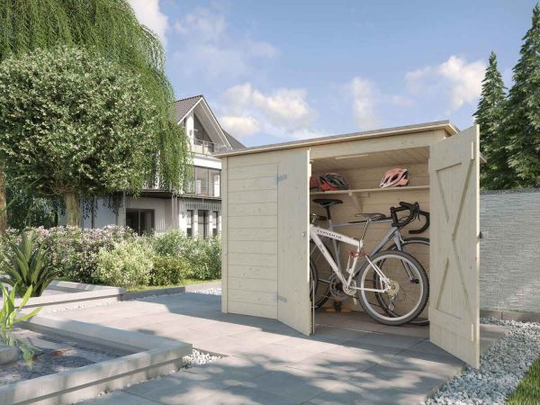 Weka Fahrrad- und Mülltonnenbox| natur| 19 mm