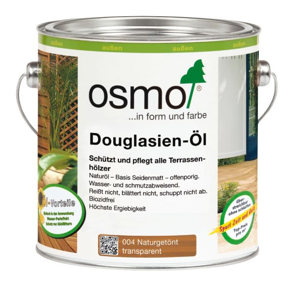 Osmo Douglasien-Öl 004, 2,5l, Holzanstrich für alles Holz im Außenbereich