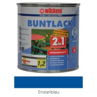 Wilckens Buntlack 2in1 seidenmatt RAL 5010 Enzianblau 0,75l