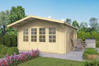 Gartenhaus - Blockhütte Erna mit Satteldach | von Nordje | 540x540x276cm