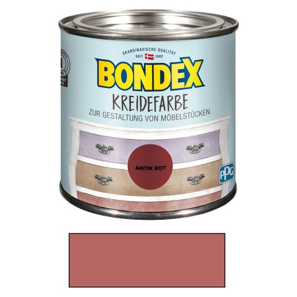 Bondex Kreidefarbe Antik Rot 0,5l