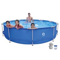 Avenli SteelSuper Set 360x76cm, Stahlrahmen Pool, mit Filterpumpe, blau
