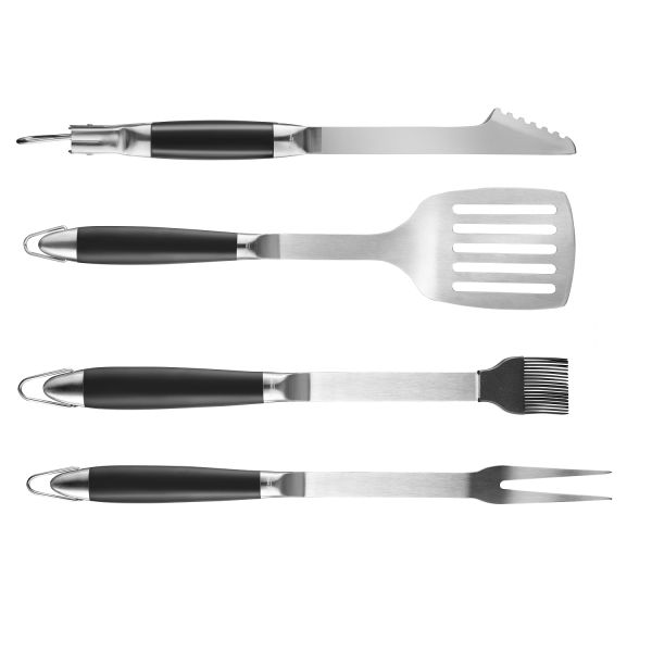 Westmark Grill-Set 4-teilig, Grillzange, Grillhelfer, Grillen