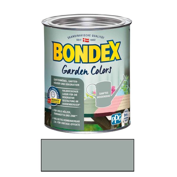 Bondex Garden Colors 0,75 l Sanftes Weidengrau für den Außenbereich