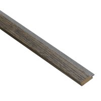 Nordje Abschlussleiste Standard | Schwarzer Kern | Schwarz geölt | Grauer Filz | 17 x 42 x 2780 mm