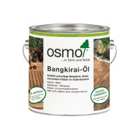 Osmo Bangkirai-Öl 006, 2,5l, Holzanstrich für alles Holz im Außenbereich mit Nordje Pinsel