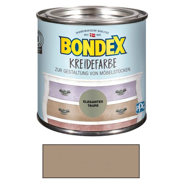 Bondex Kreidefarbe Elegantes Taupe 0,50 l Elegantes Taupe für den Innenbereich