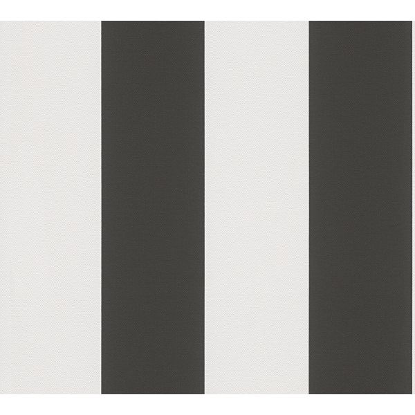 A.S. Création Streifentapete "Black & White" Vlies schwarz-weiß 334213