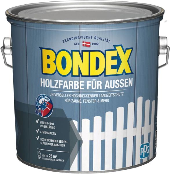 Bondex Holzfarbe für Aussen Schwedenrot 2,5l