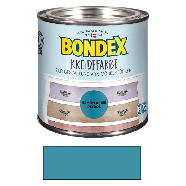 Bondex Kreidefarbe Gemütliches Petrol 0,50 l Gemütliches Petrol für Innen