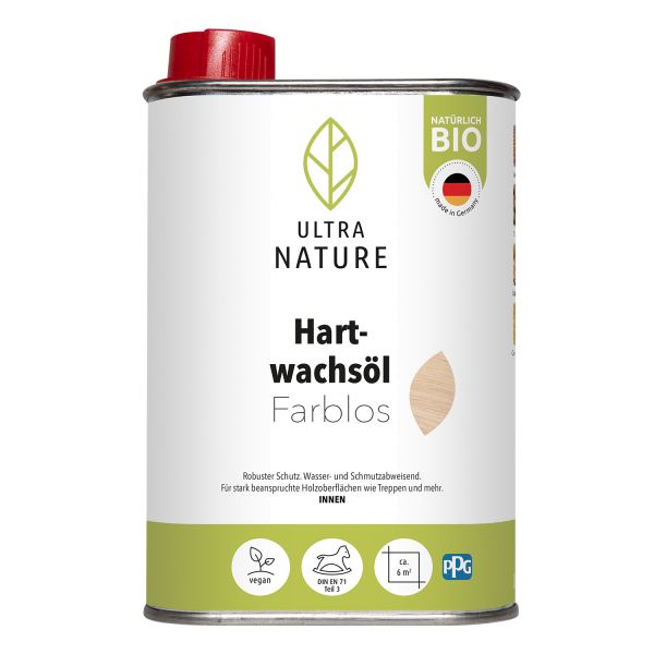 Ultra Nature Hartwachsöl Farblos 0,25l