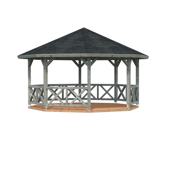 Palmako Pavillon Betty 18,0 m² grau