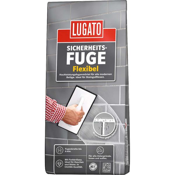 LUGATO Sicherheitsfuge Flexibel 1 kg schwarz