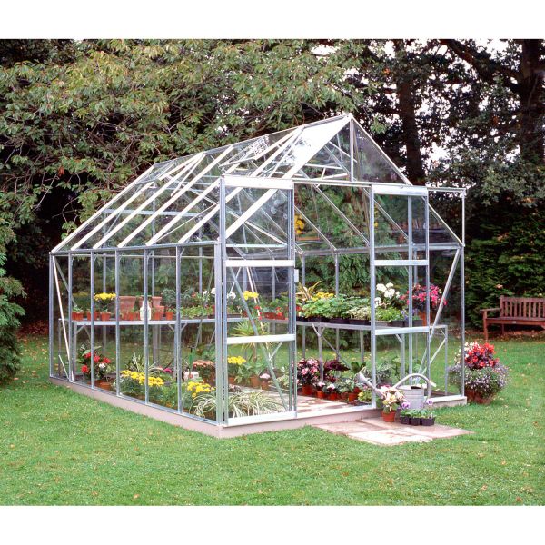 Halls Gewächshaus Magnum 128 Aluminium | 3 mm Sicherheitsglas