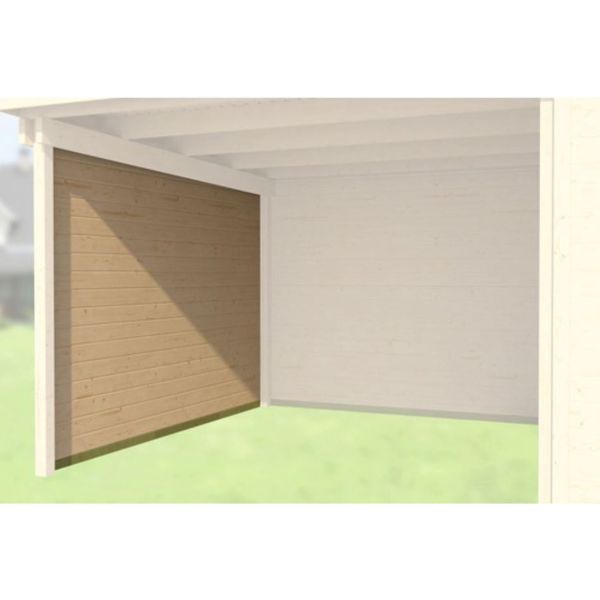 Weka Seitenwand 21 mm, für Haustyp 126 und 172 natur, Tiefe 235 cm
