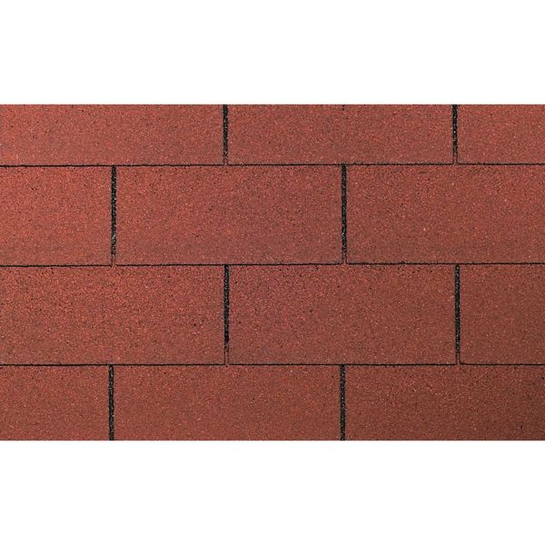 Wolff Finnhaus Dachschindeln Rechteck rot 14 VE