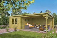 Gartenhaus - Blockhütte Birte mit Pultdach| IMPRÄGN. | von Nordje | 400x700x217cm