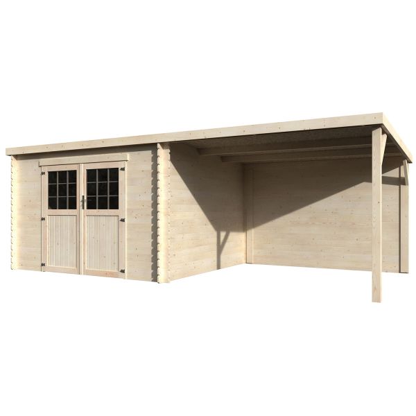 Décor et Jardin Gartenhaus Eden naturbelassen 605 x 298 cm