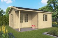 Gartenhaus - Blockhütte Eline mit Satteldach | von Nordje | 410x500x270cm