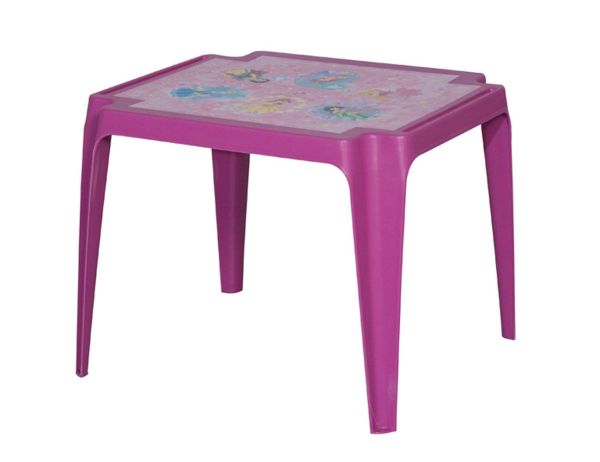 Progarden Kindertisch Beistelltisch Gartentisch Tavolo pink Princess 500x500 mm