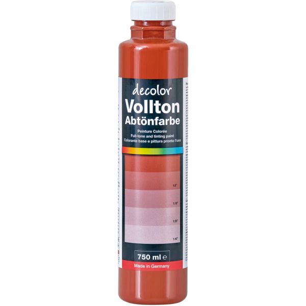 FIXcolor Abtönfarbe Ziegelrot 750 ml