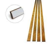 Nordje Stix Akustikpaneele Streifen Eiche Rustikal | 4 Stück 34,5x2500mm