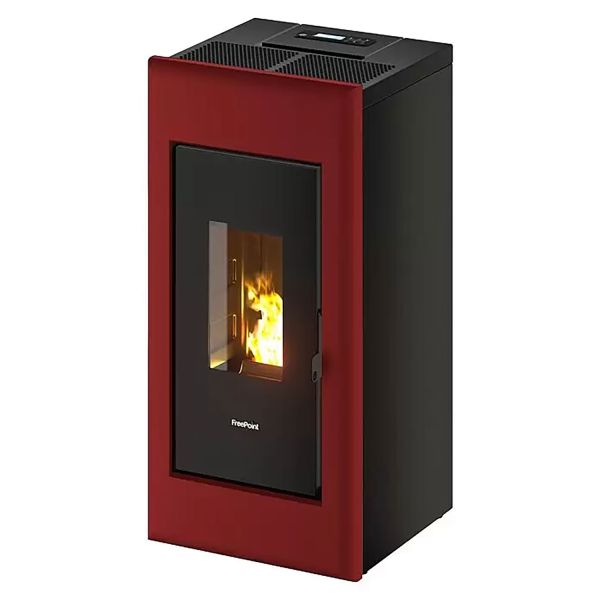 FreePoint Pelletofen One Airtight bordeaux 2,5 - 7 kW
