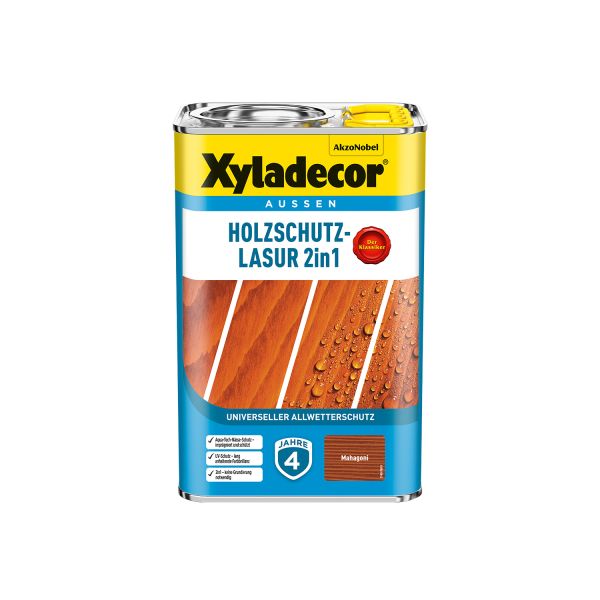 Xyladecor Holzschutzlasur Mahagoni 4l