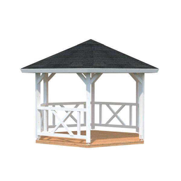 Palmako Pavillon Betty 9,9 m² weiß