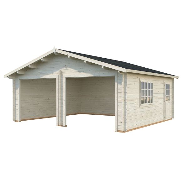 Palmako Garage Roger 28,4 m² ohne Tor transparent