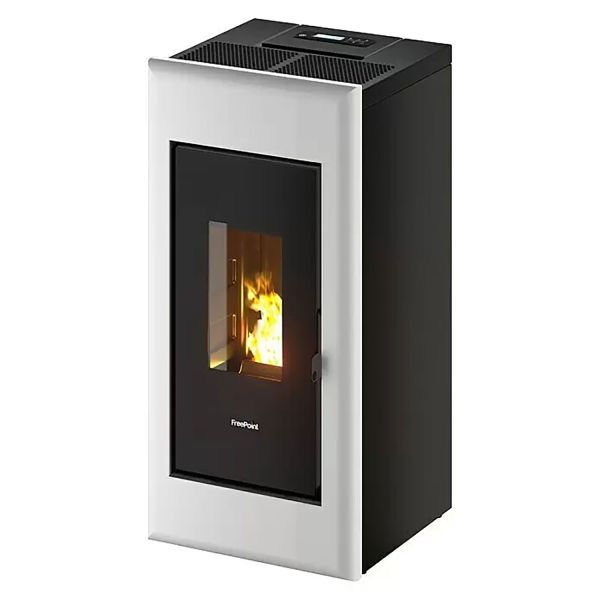 FreePoint Pelletofen One Airtight weiß 2,5 - 7 kW