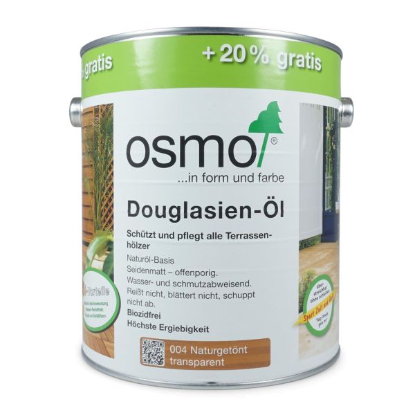 Osmo Douglasien-Öl 004, 3l, Holzanstrich für alles Holz im Außenbereich