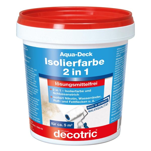 decotric Aqua-Deck Isolierfarbe 2 in 1 750 ml