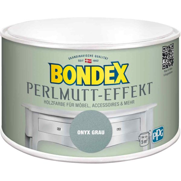 Bondex Perlmutt- Effekt Onyx Grau 0,5l